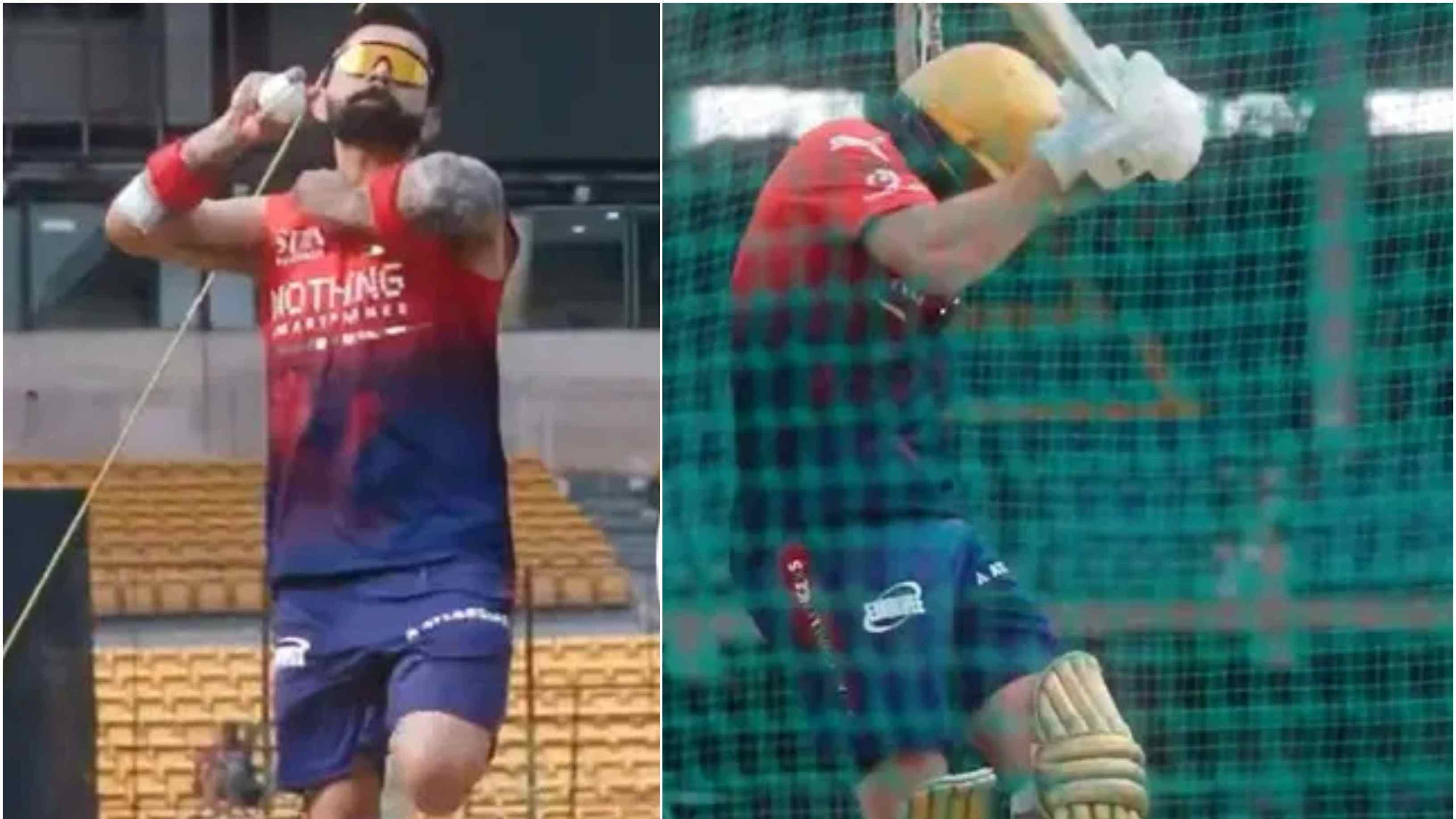 IPL 2026: WATCH - Virat Kohli turns bowler in nets to help fellow RCB opener Phil Salt prepare for challenge
