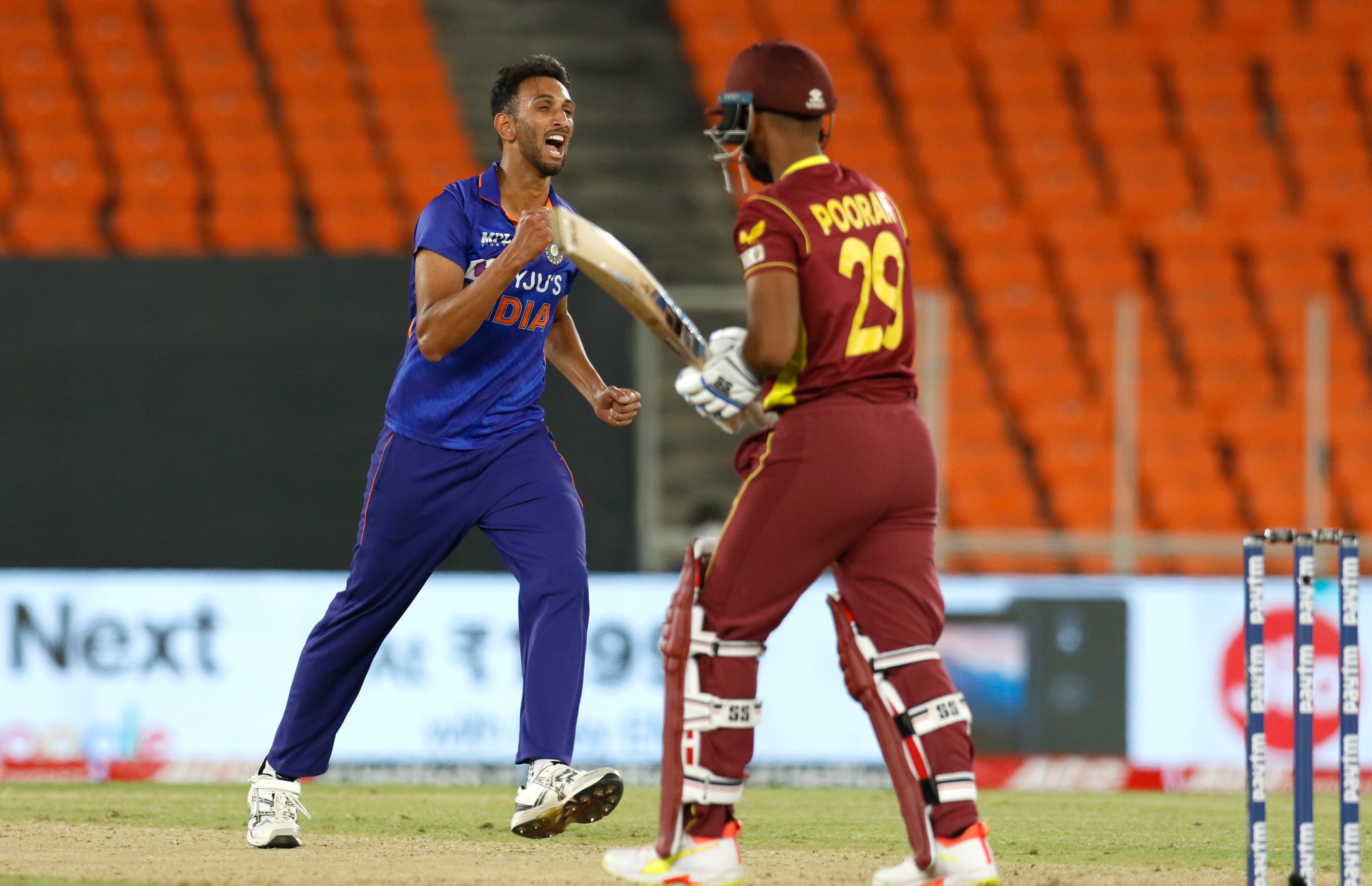 West Indies lost the second match by 44 runs | BCCI 