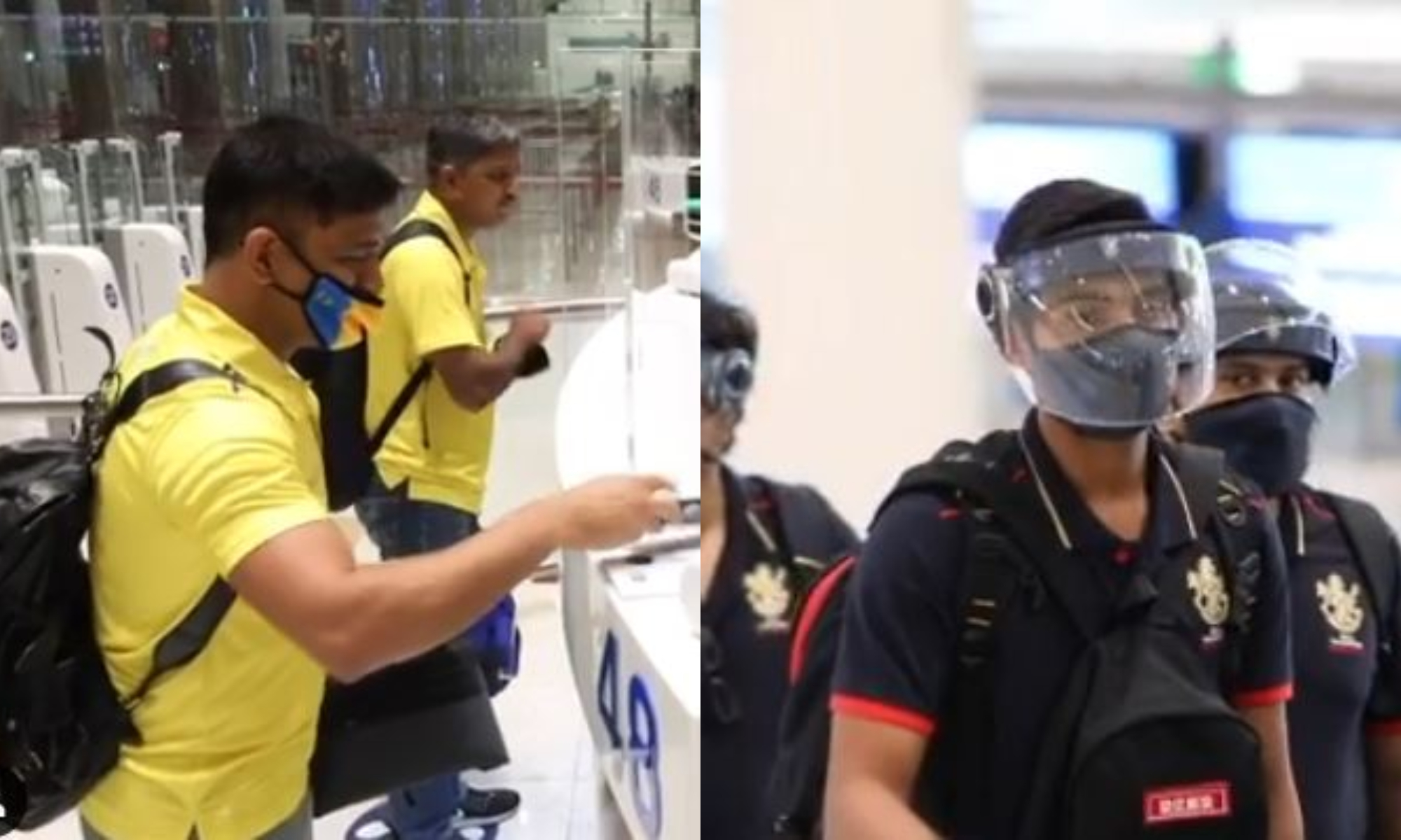 CSK and RCB players reaching Dubai | Instagram 