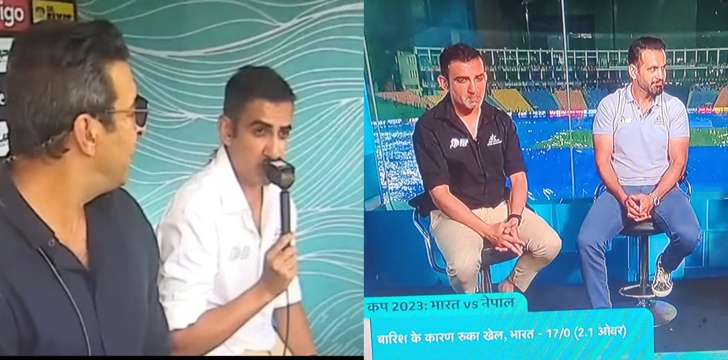 Fans pointed out Gambhir wore light shirt vs Pak and black shirt vs Nepal | X