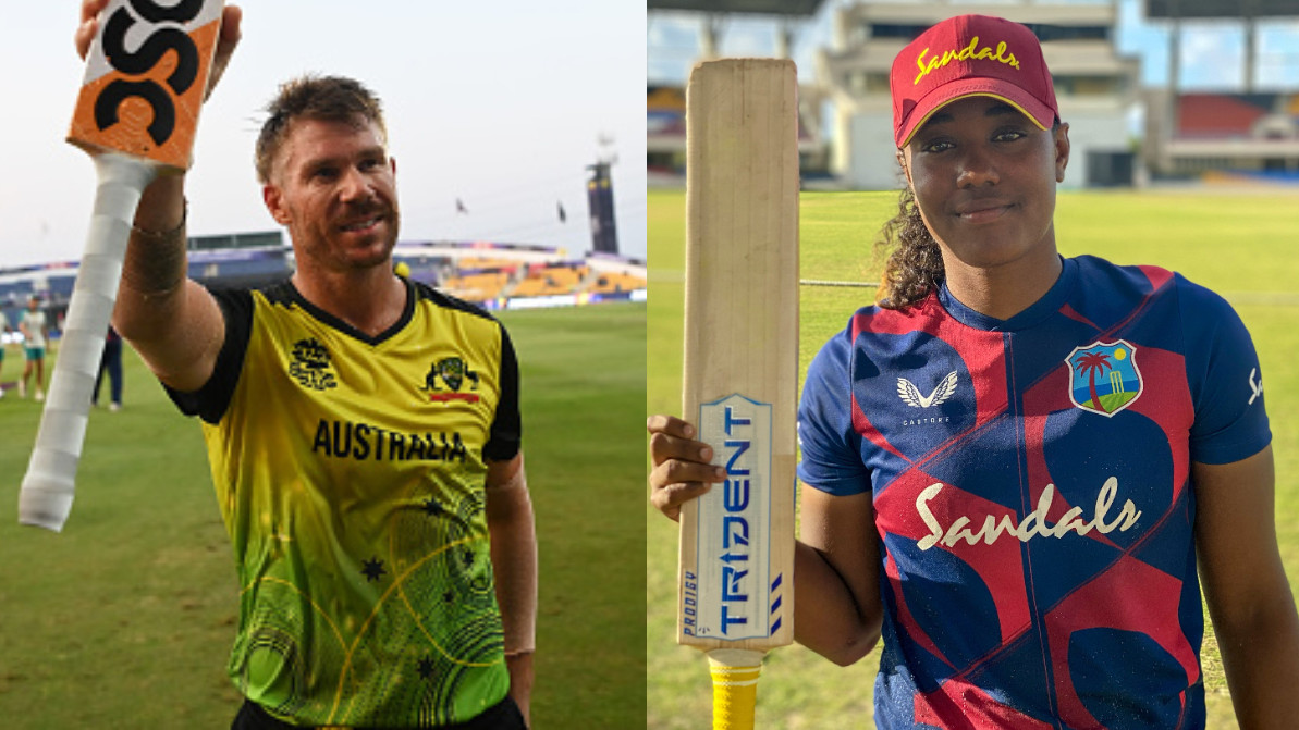David Warner and Hayley Matthews win ICC Player of the Month award for November 2021