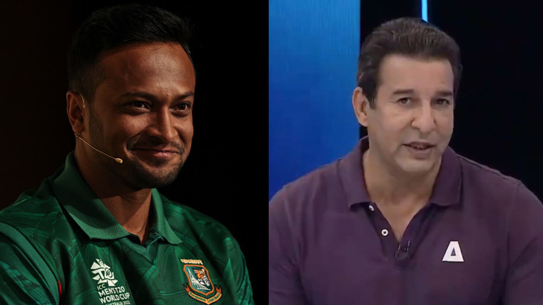 T20 World Cup 2022: WATCH- ‘You’ve to be positive’- Wasim Akram surprised by Shakib’s ‘Bangladesh not favorites’ remark