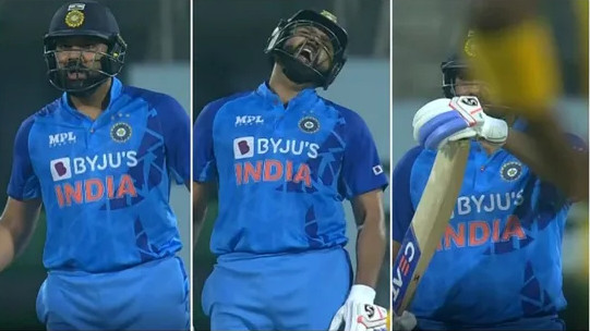 IND v SA 2022: WATCH- Rohit Sharma reacts angrily as umpire fails to signal a wide; mockingly calls for DRS