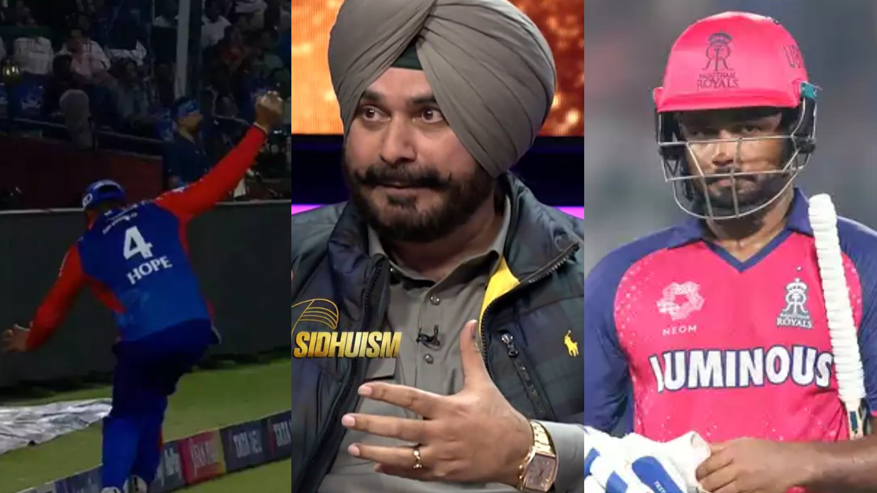 IPL 2024: WATCH- 'Doodh mein makkhi...'- Navjot Singh Sidhu’s reaction to Sanju Samson’s dismissal v DC