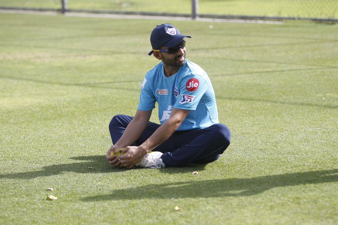 Rahane is yet to play a game in IPL 2020 for DC | DC Twitter