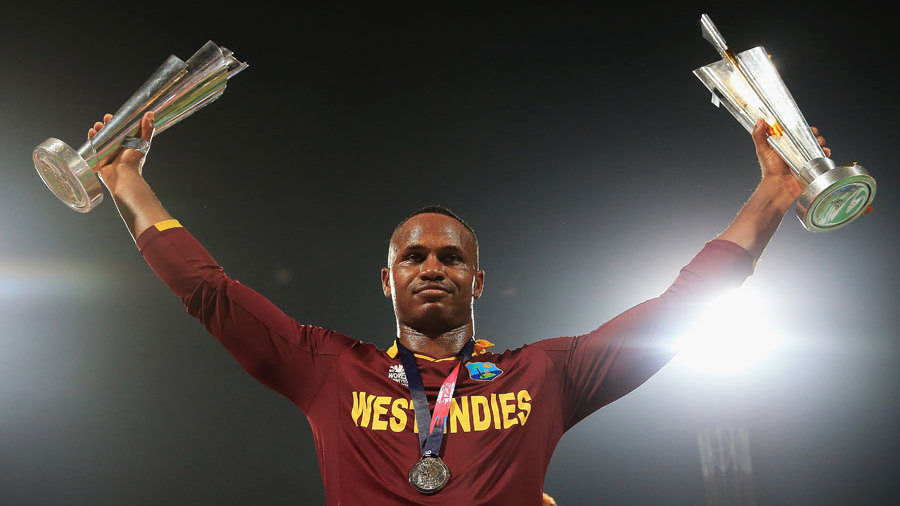 Marlon Samuels was Player of the final in both 2012 and 2014 T20 World Cup finals | Getty