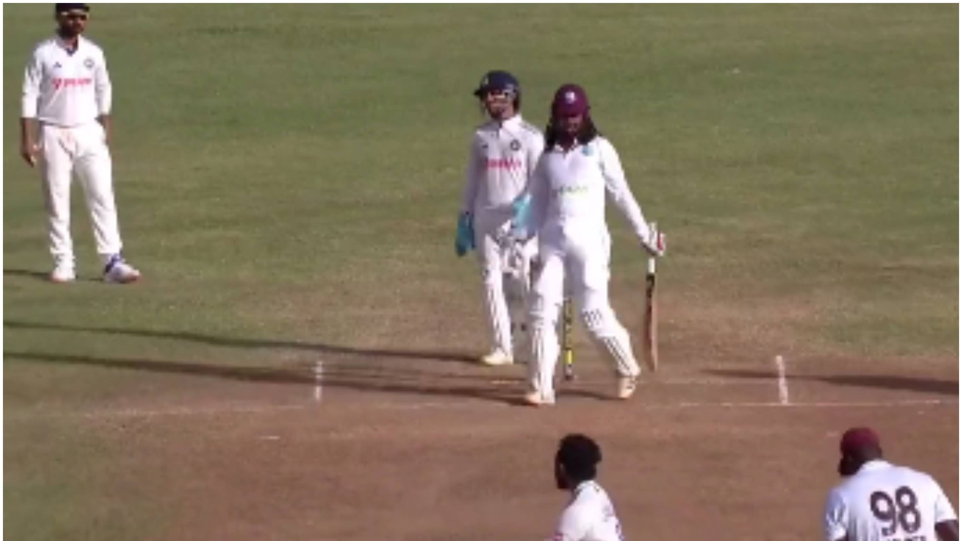 WI v IND 2023: WATCH –  “Aap se zyada ball khel gaya yeh,” Ishan Kishan hilariously sledges Rahane referring to West Indies No. 11