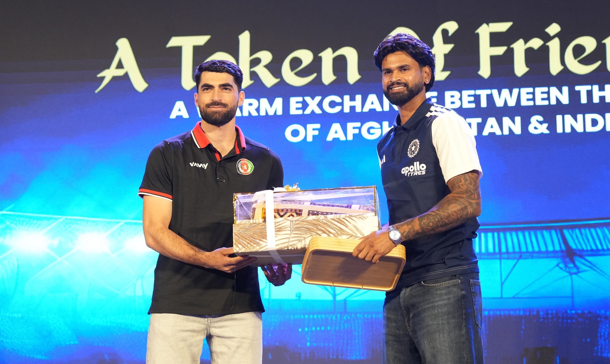 Afghanistan captain Ibrahim Zadran and India captain Shreyas Iyer | ACB X
