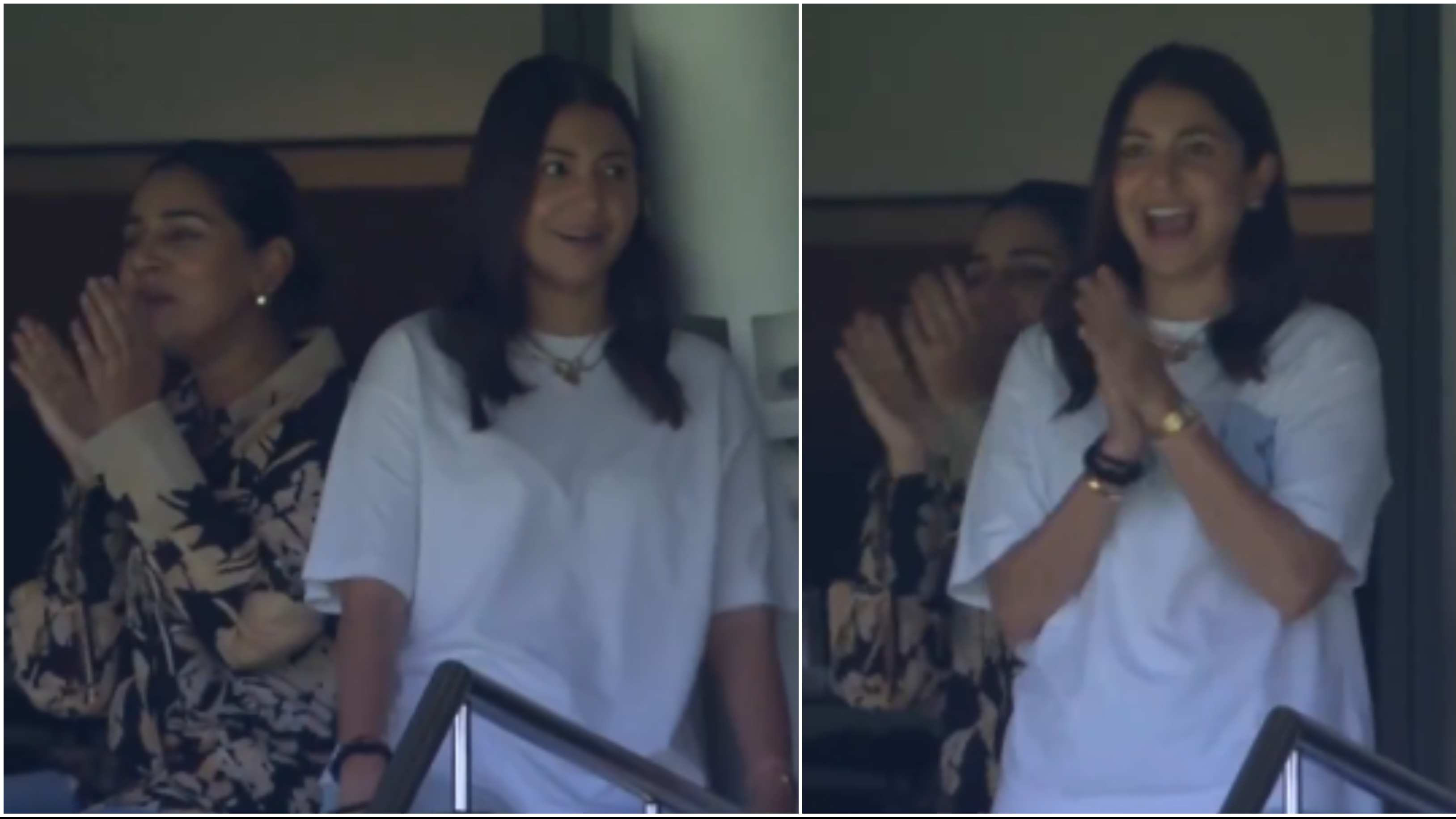 WATCH: Anushka Sharma, Sanjana Ganesan’s elated reaction goes viral after India break Australia’s last-wicket stand in Perth Test