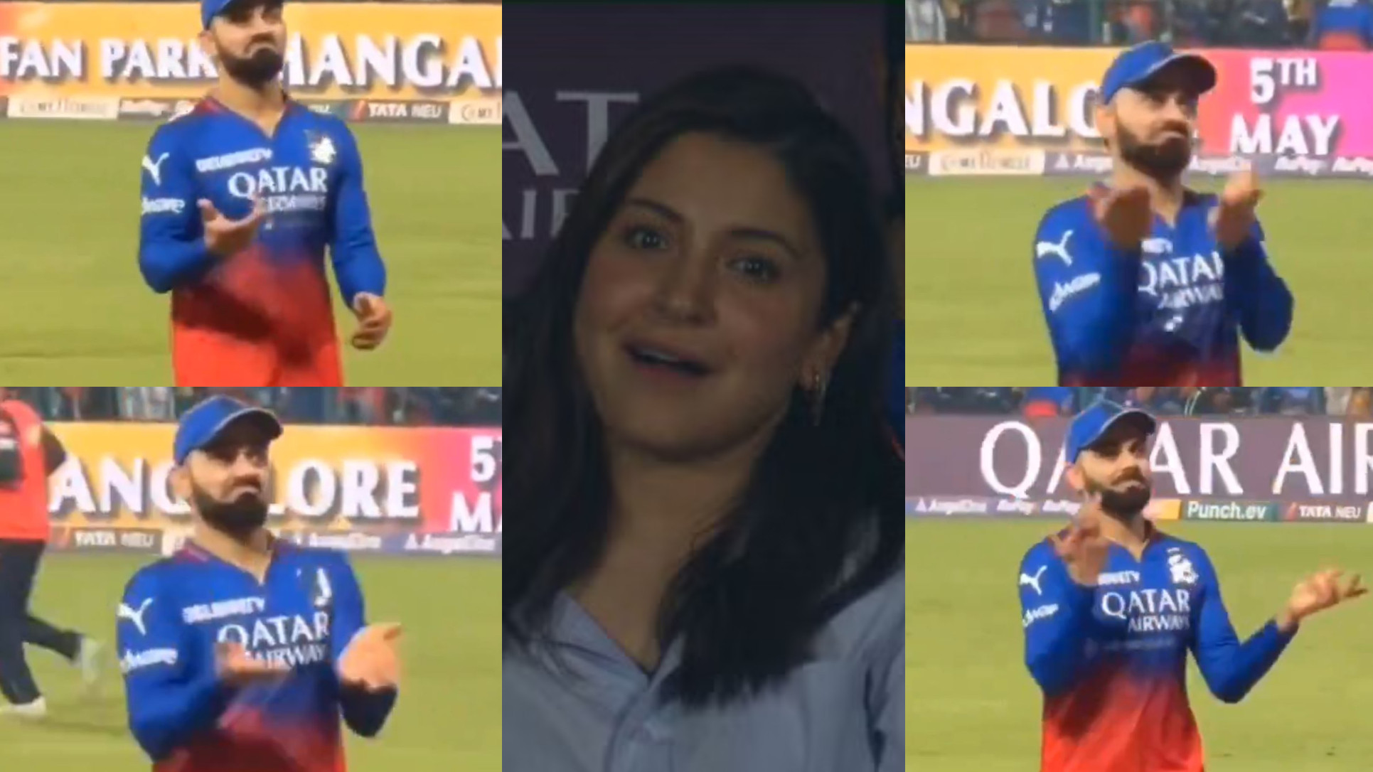 IPL 2024: WATCH- Virat Kohli makes hilarious ‘aarti utaru’ gesture at Anushka Sharma in stands