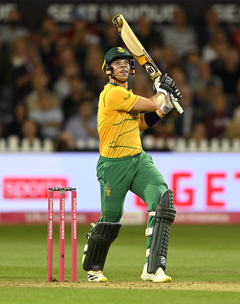 Tristan Stubbs made 72 in 28 balls with 8 sixes for SA against England | Getty