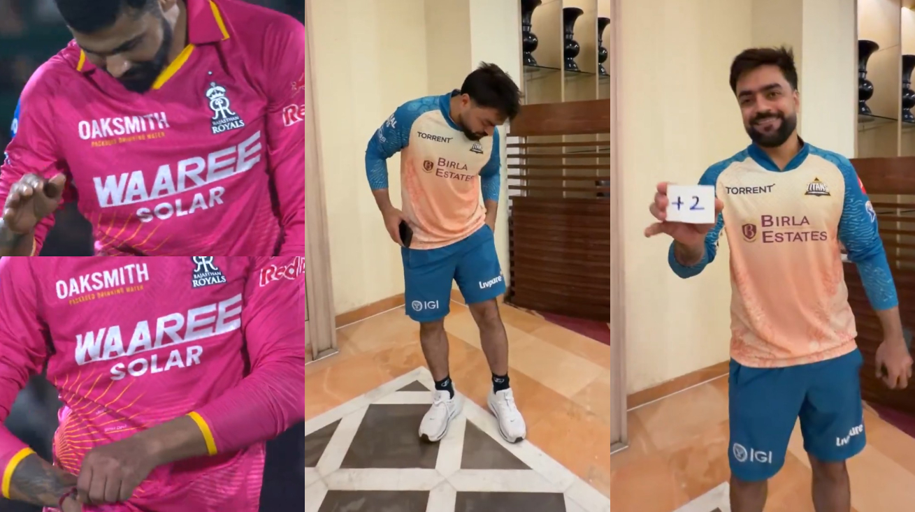 Jadeja introduced a new celebration style and Rashid mocked him after GT defeated RR | X
