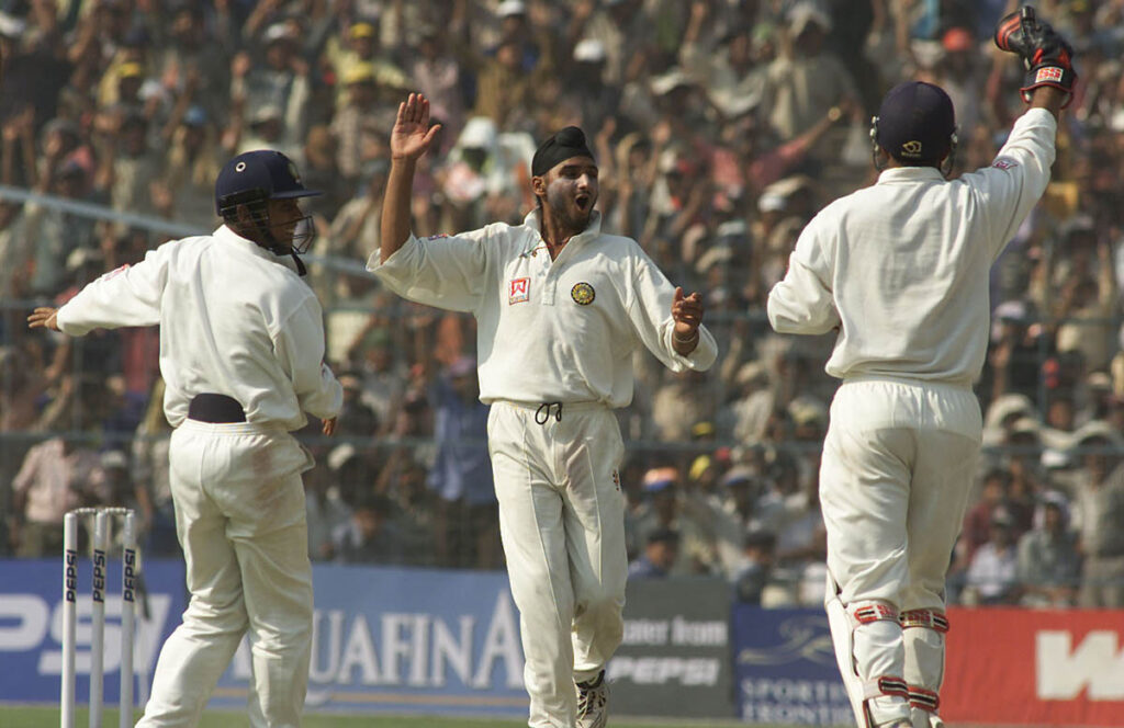 Harbhajan Singh picked 32 wickets in 3 Tests against Australia in 2001 series incl a hat-trick