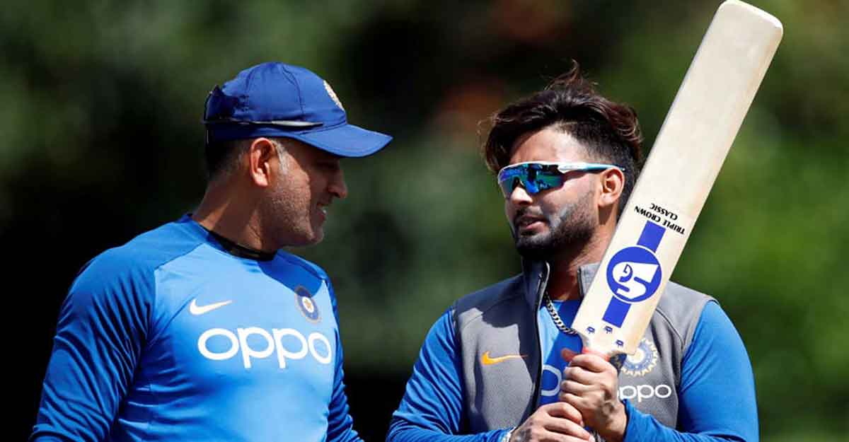 Rishabh Pant and MS Dhoni | Getty