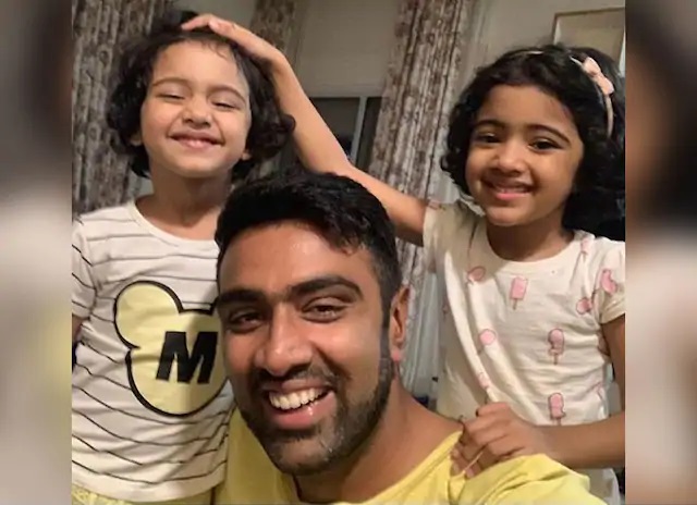 Ashwin with his daughters Akhira and Adhya | Instagram