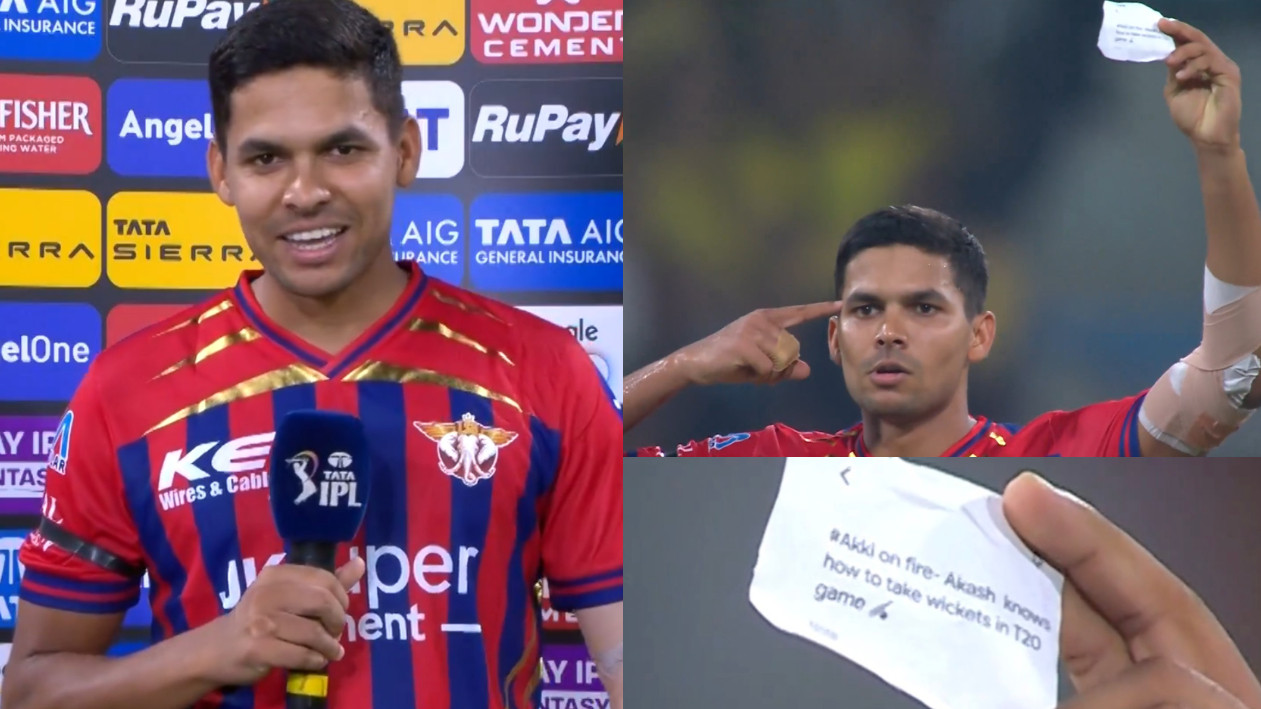 IPL 2026: WATCH- “It just motivates me”- Akash Singh on his note celebration; says his mindset is to dominate in IPL