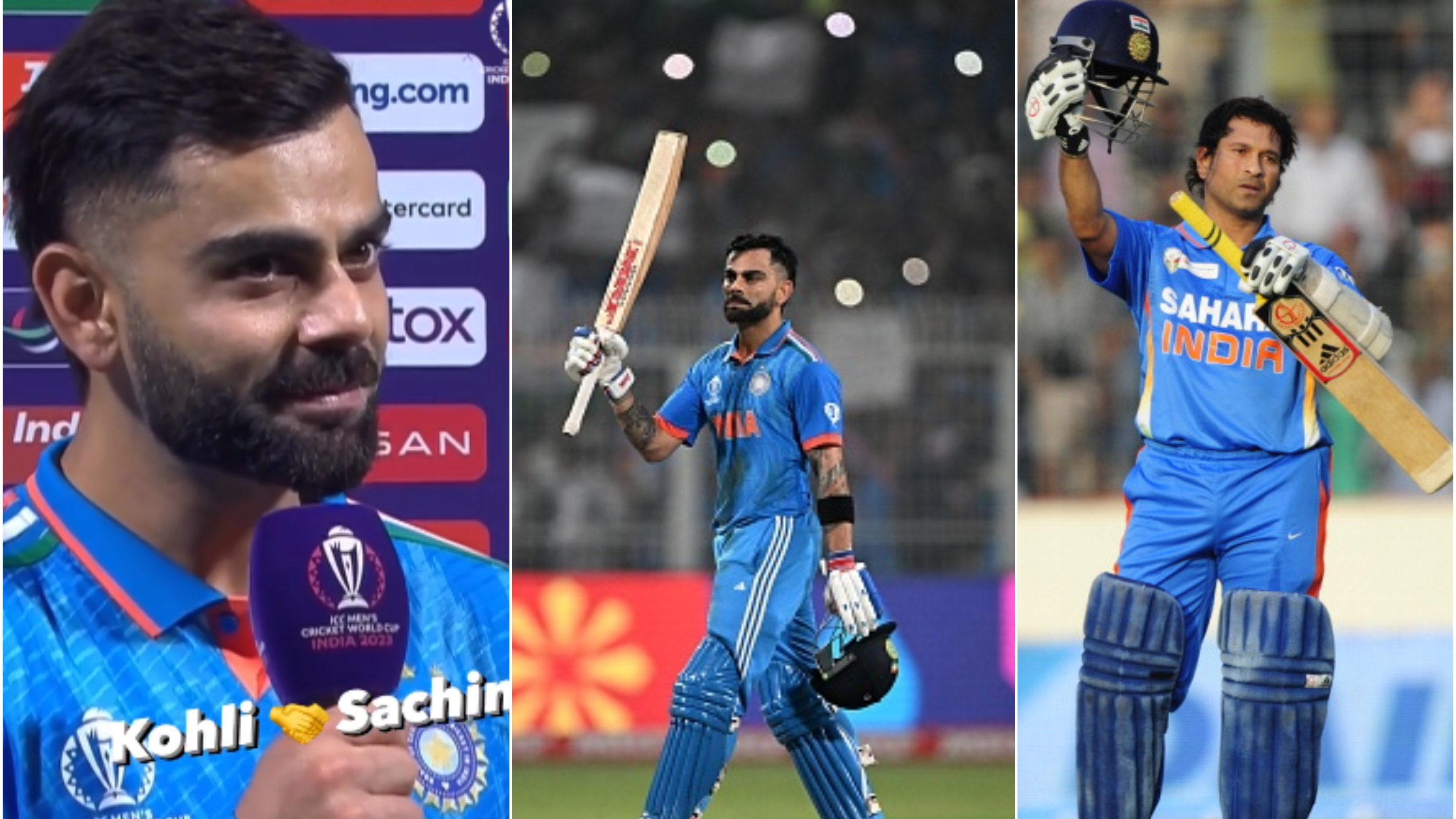 CWC 2023: “To equal my hero’s record is something special,” Kohli reacts after levelling Tendulkar’s 49 ODI tons feat