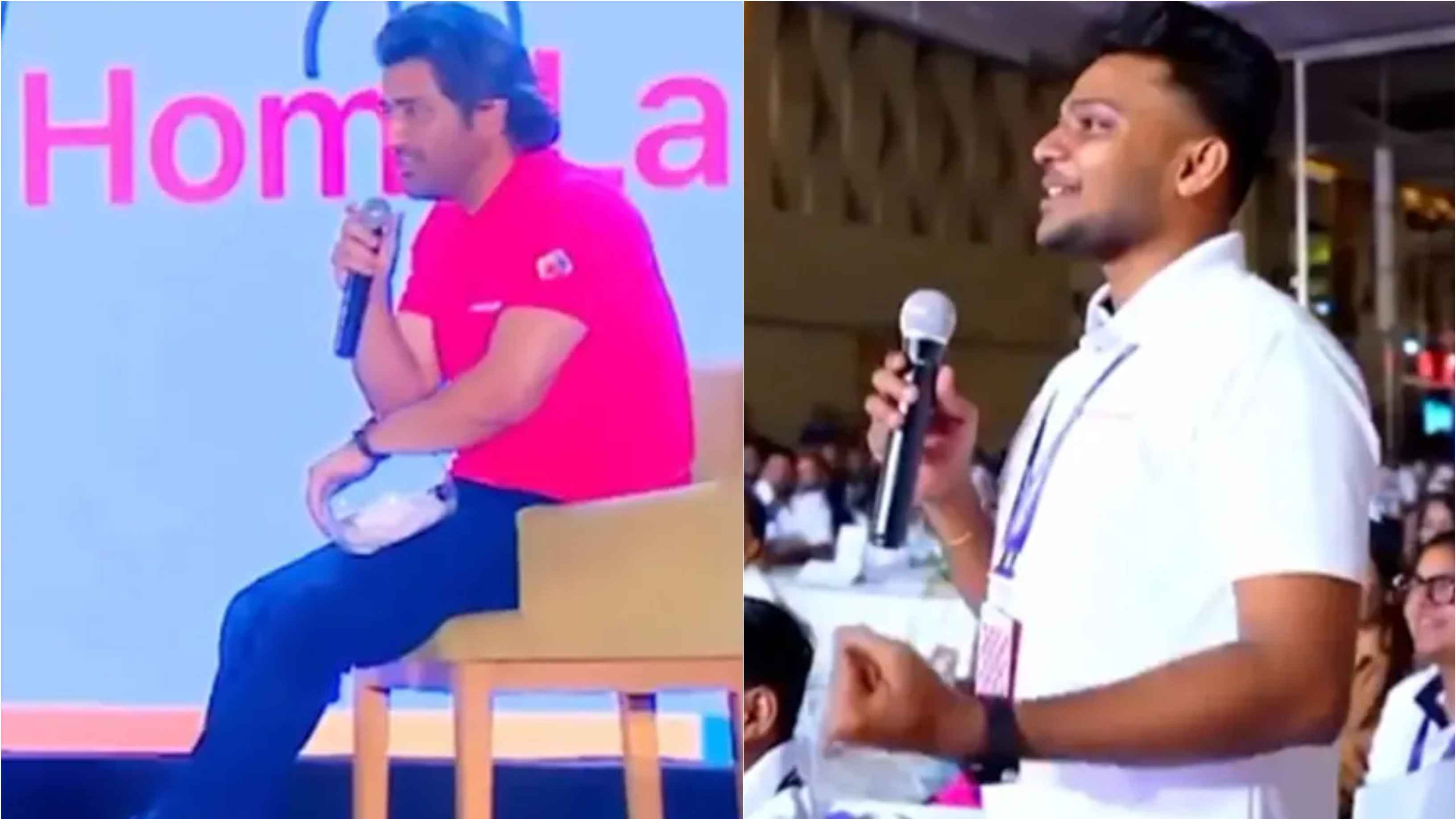 WATCH: CSK skipper MS Dhoni’s classy response to fan asking him to support RCB and win them one IPL title