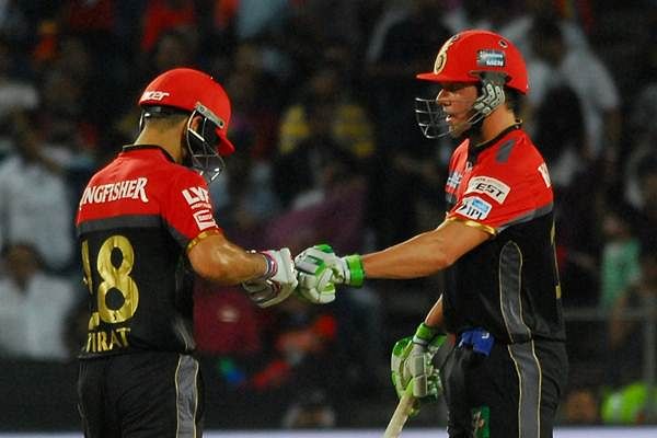 Virat Kohli and AB de Villiers bating together for RCB | IANS