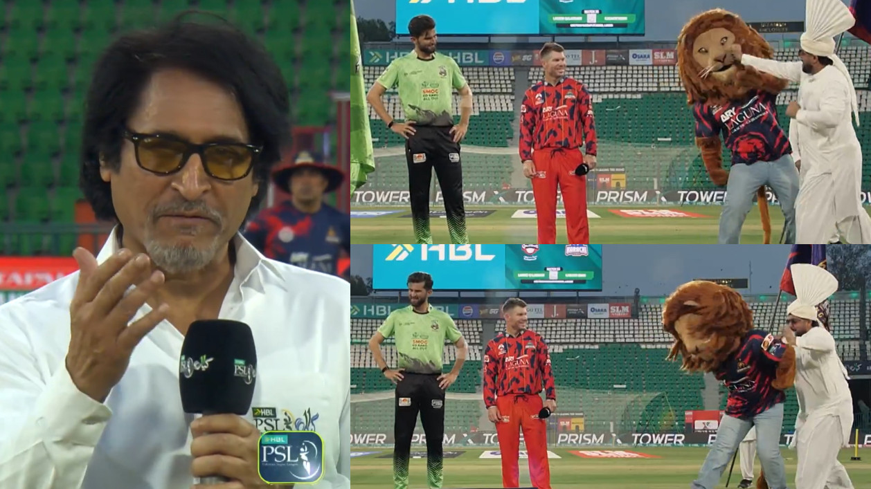WATCH- Karachi Kings and Lahore Qalandars mascots play fight during toss in PSL 2026; Fans call it ‘clownery’