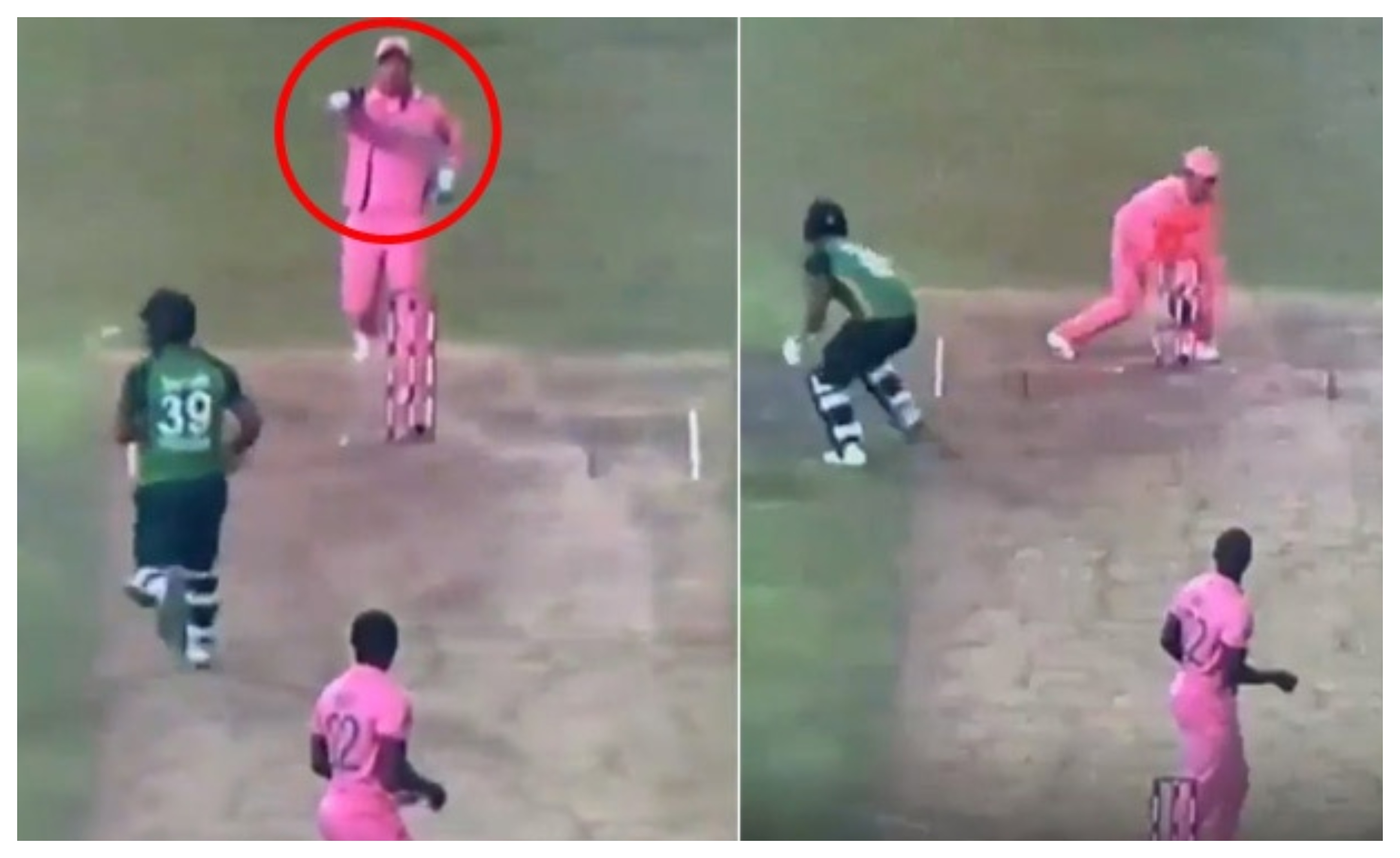Quinton de Kock's act resulted in the wicket of Fakhar Zaman | Screengrab