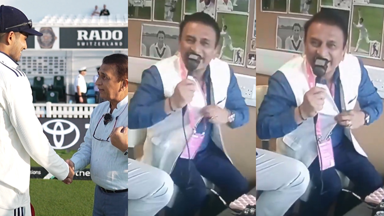 Sunil Gavaskar showed his lucky jacket after India won the Oval Test | X