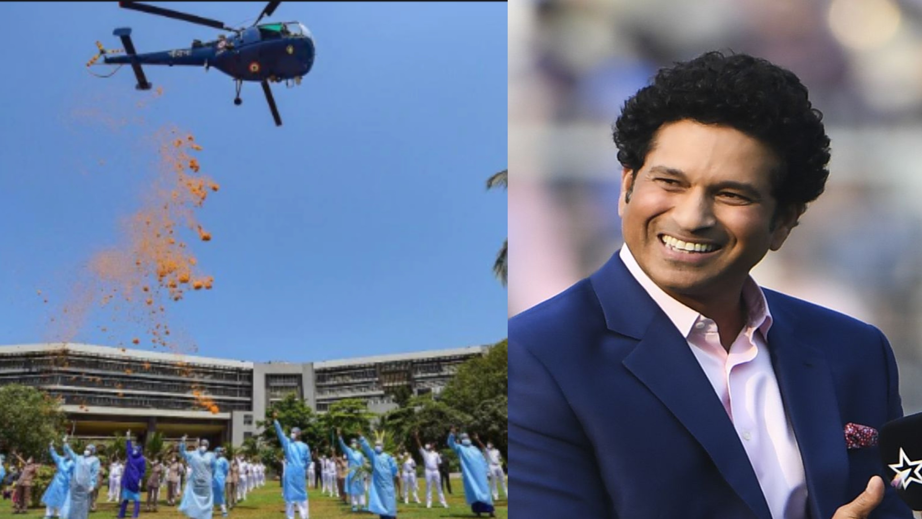 Sachin Tendulkar salutes Indian Armed Forces for honouring COVID-19 warriors 