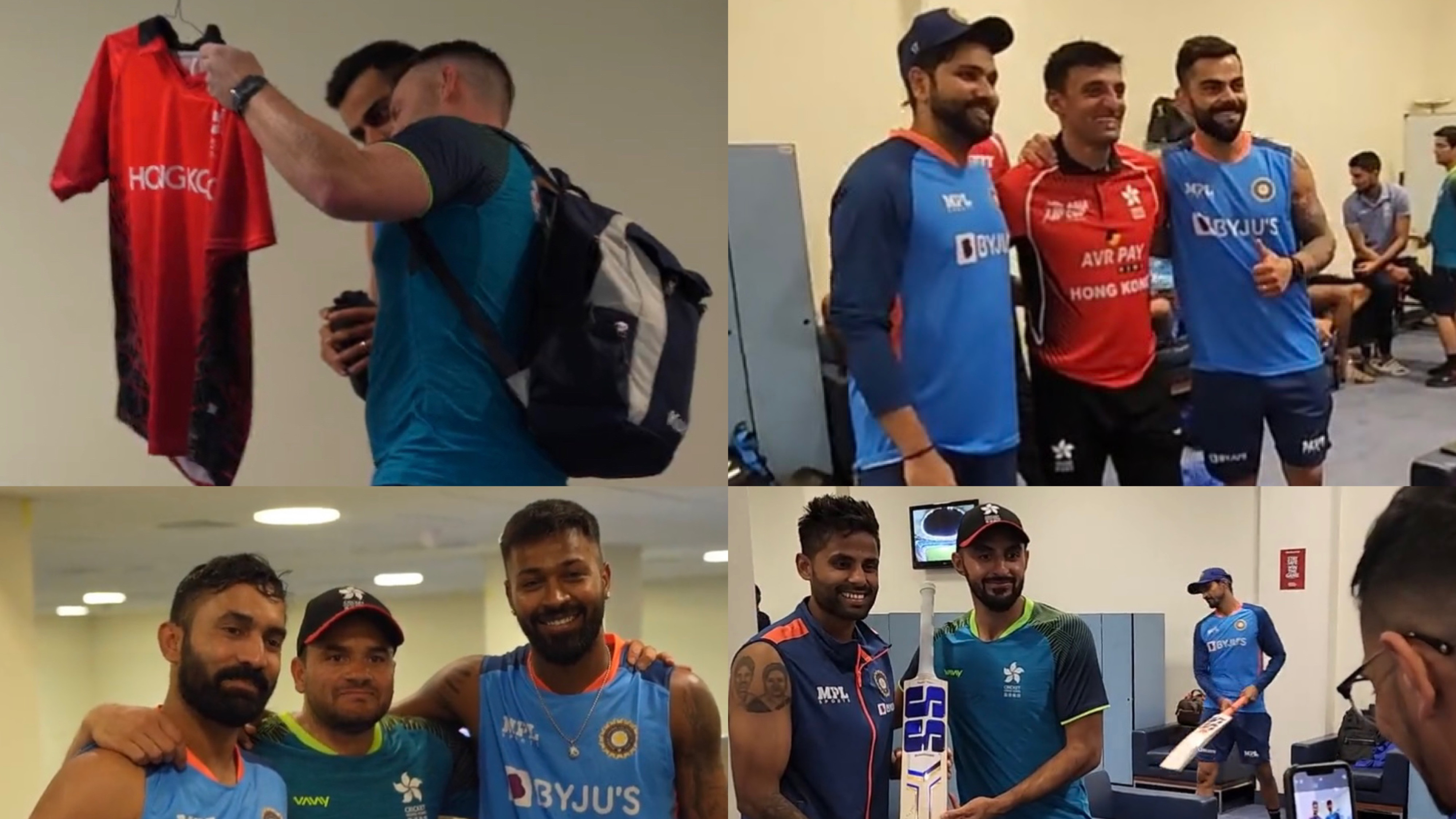 Asia Cup 2022: WATCH - Team Hong Kong visits Team India's dressing room after the clash in Dubai
