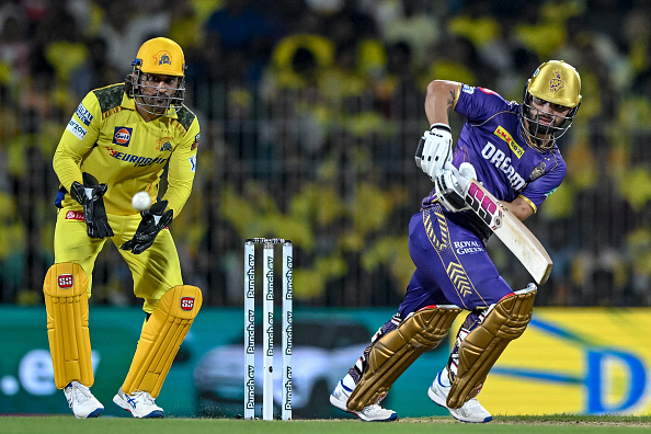 Rinku Singh and MS Dhoni | Getty