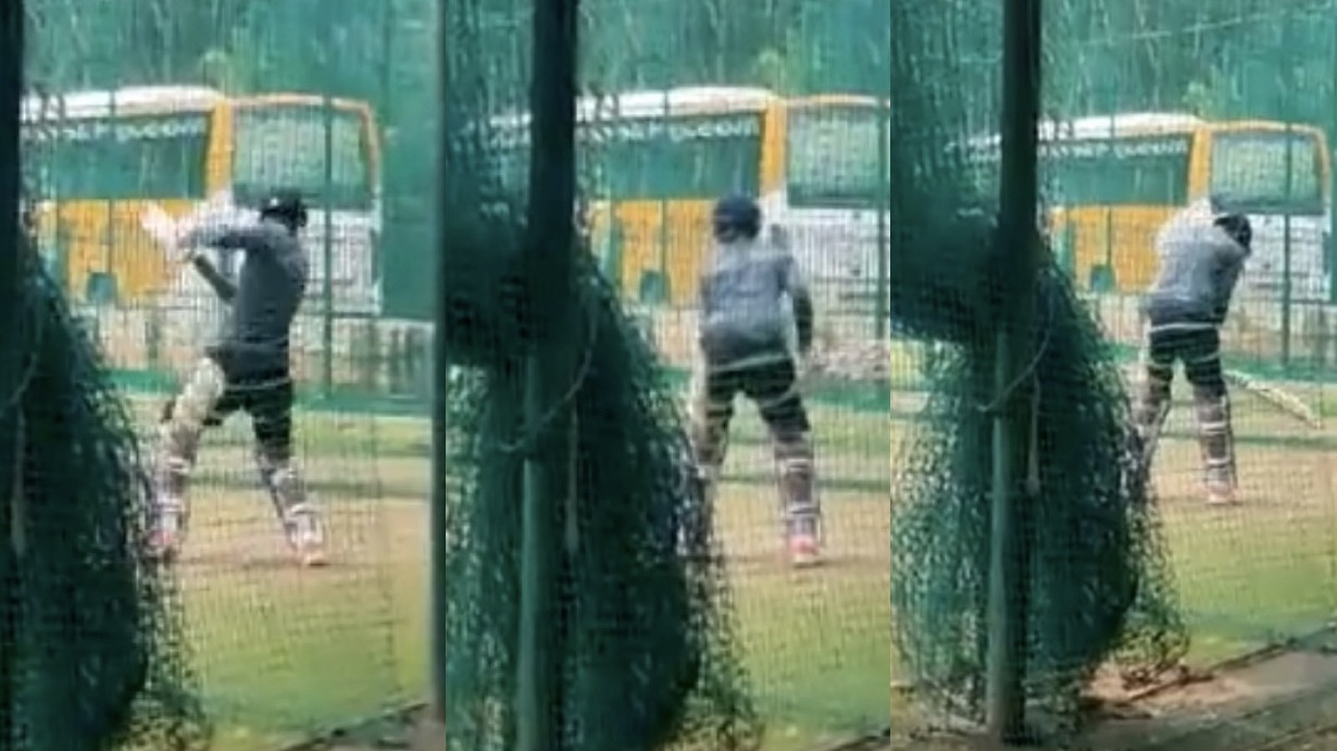 WI v IND 2022: WATCH - KL Rahul hits the nets ahead of the West Indies tour