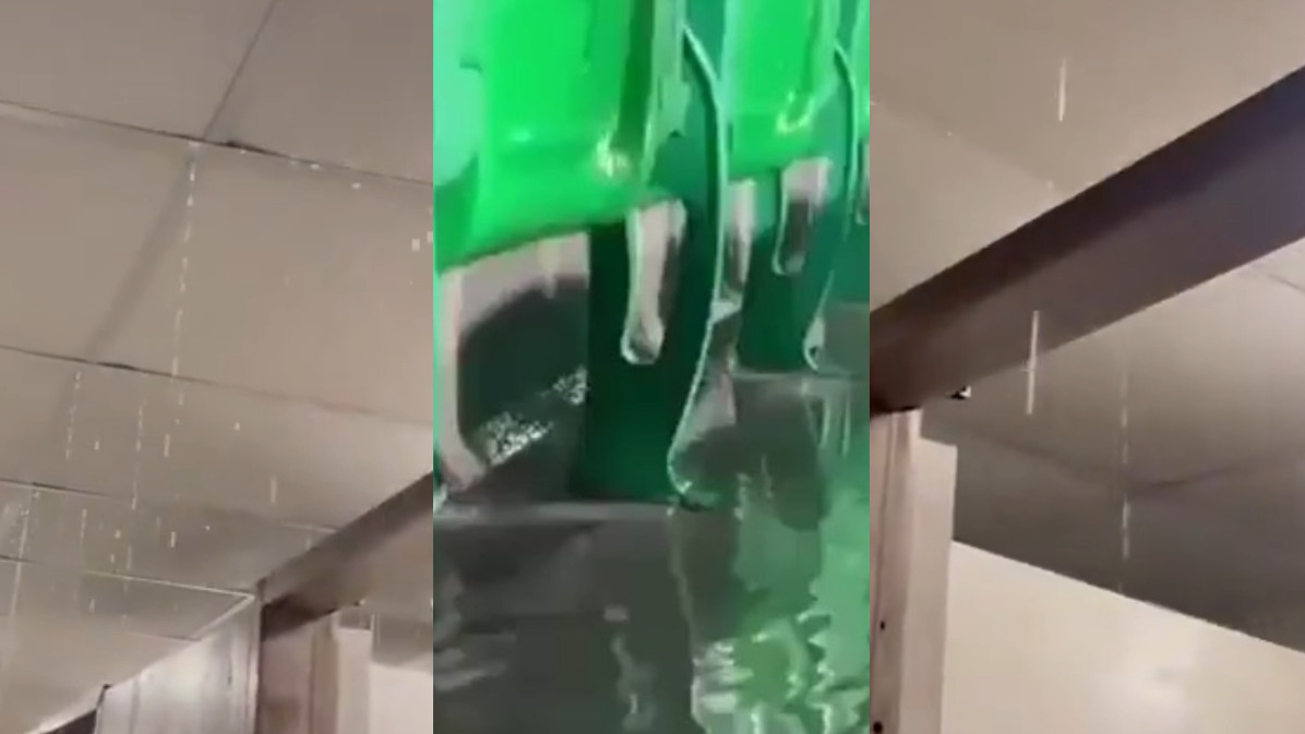 CT 2025: WATCH- PCB slammed as Gaddafi Stadium, Lahore suffers water leakage in washroom and stands after rain