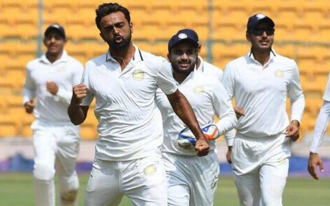 Jaydev Unadkat became the first bowler to take hattrick in first over of a match in Ranji Trophy | Twitter
