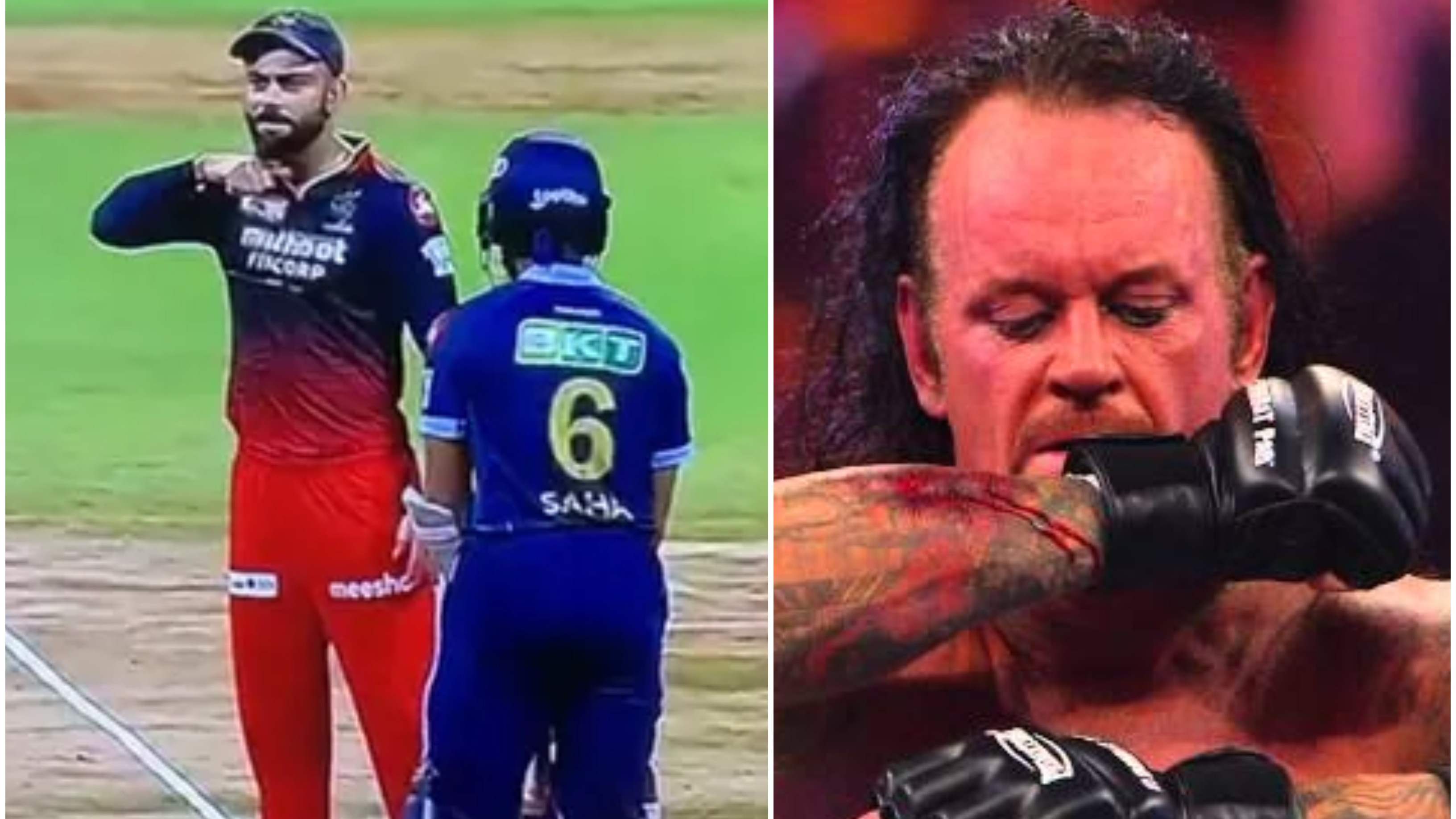 IPL 2022: WATCH - Virat Kohli recreates Undertaker's iconic 'throat slash' at Shubman Gill; video goes viral