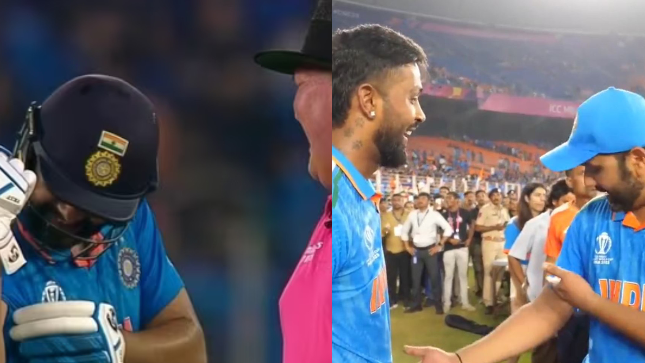 CWC 2023: WATCH- “He was asking is there something in my bat”- Rohit Sharma reveals chat with Marais Erasmus