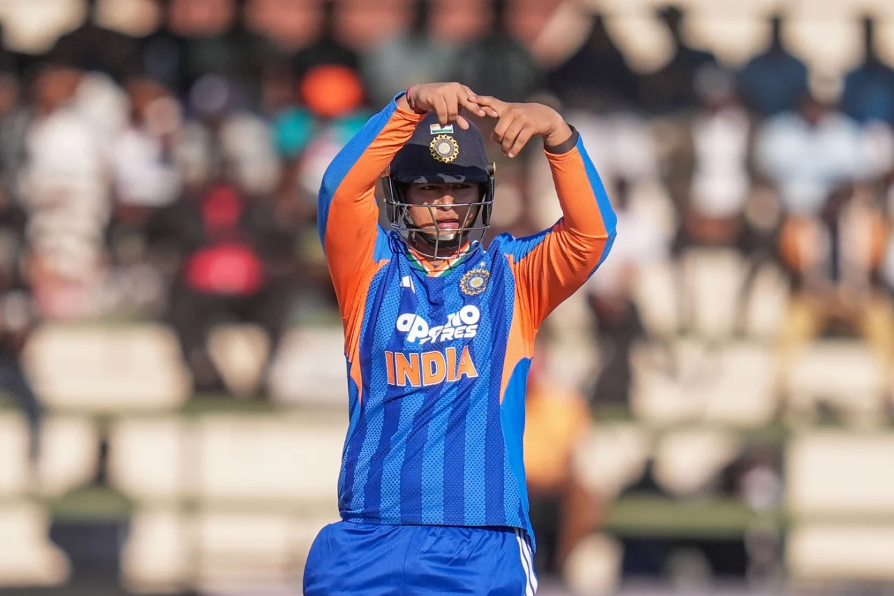 Sooryavanshi became the youngest T20I half-centurion at 15 years and 118 days | Getty