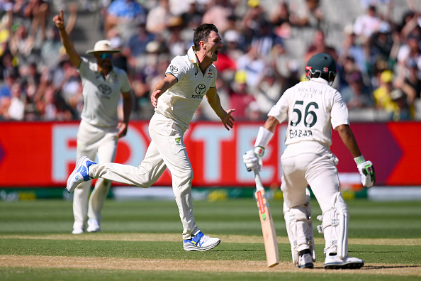 Pat Cummins knocked over Babar Azam with a beauty | Getty