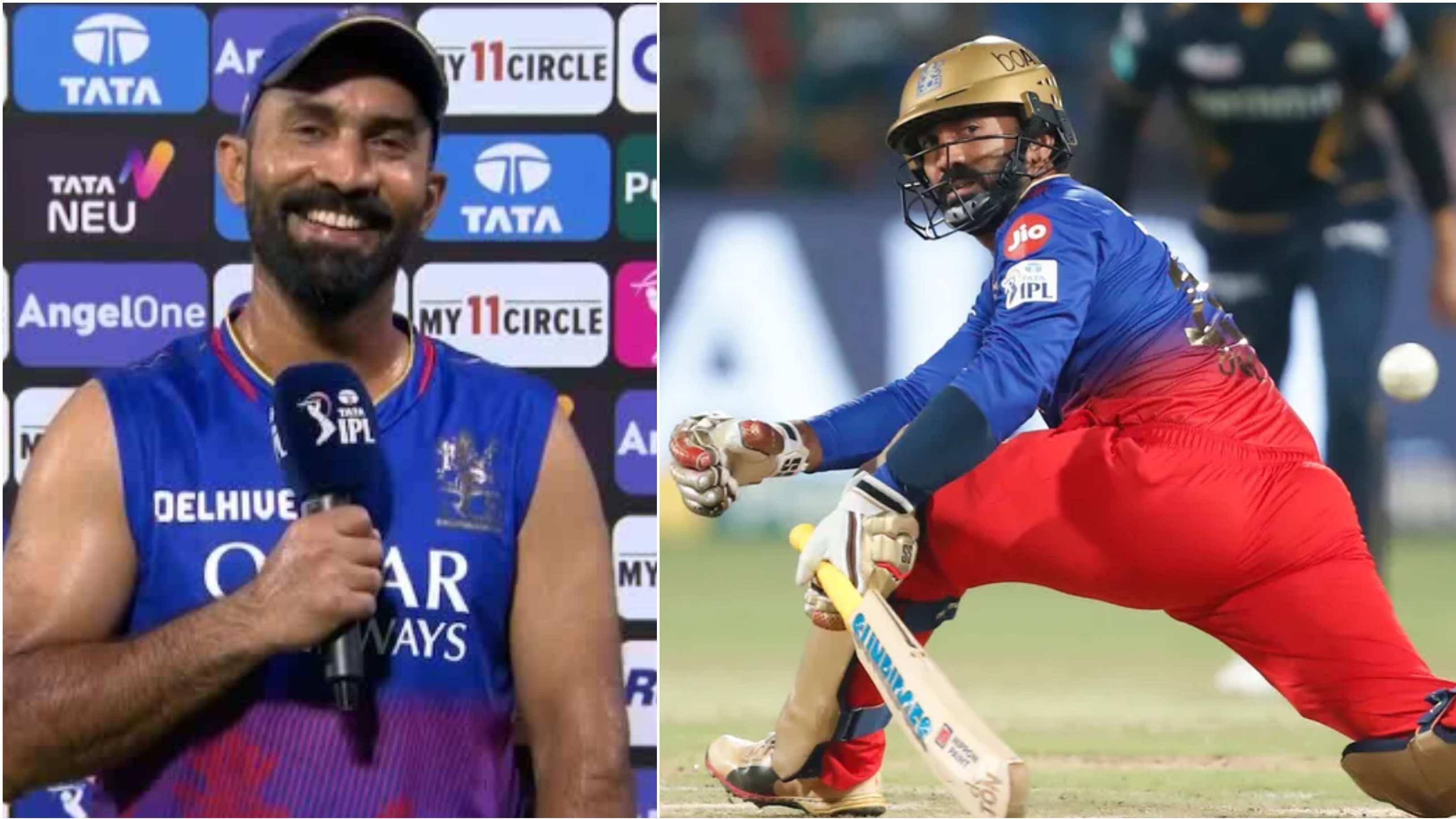 IPL 2024: “Thought I wouldn’t be batting,” says Dinesh Karthik after helping RCB beat GT by four wickets