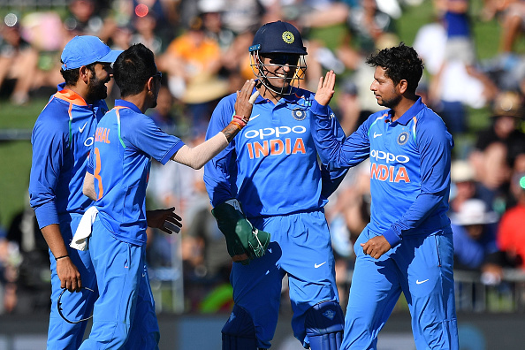 Kuldeep Yadav ripped through the Kiwi batting line-up with four wickets | Getty