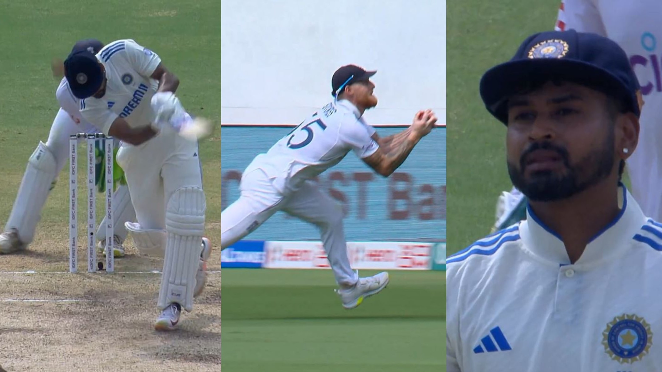 IND v ENG 2024: WATCH- Ben Stokes takes a brilliant catch running backwards; leaves Shreyas Iyer stunned