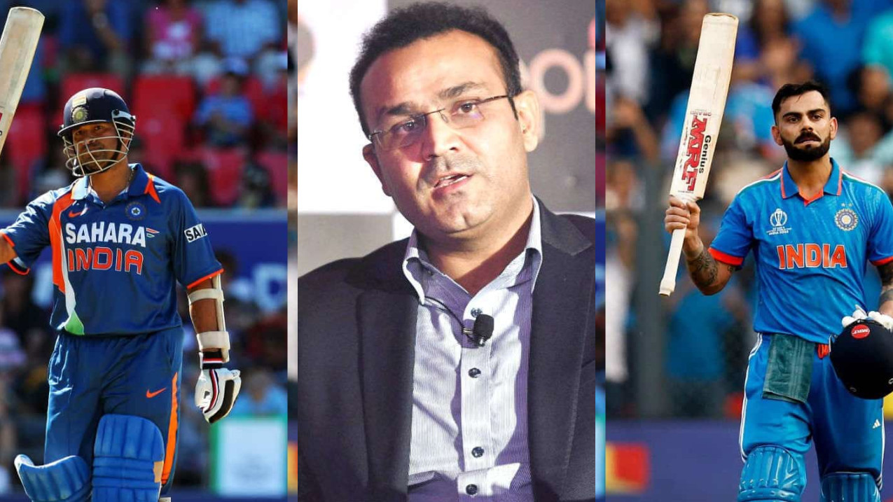 “Virat Kohli is number one”- Virender Sehwag snubs Sachin Tendulkar from top spot in his best 5 ODI batters list