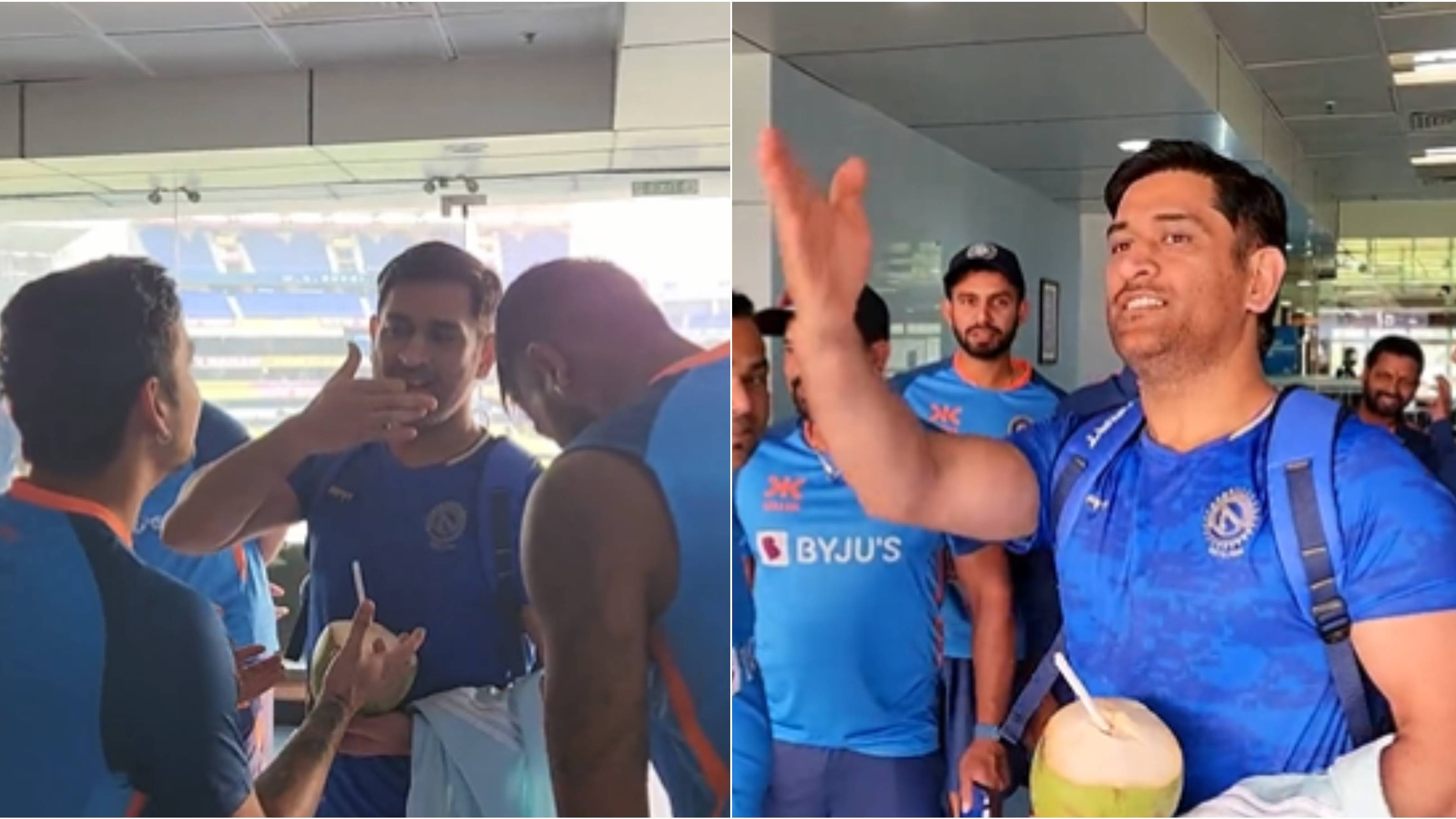 IND v NZ 2023: WATCH – MS Dhoni meets Hardik Pandya-led Indian team ahead of first T20I in Ranchi