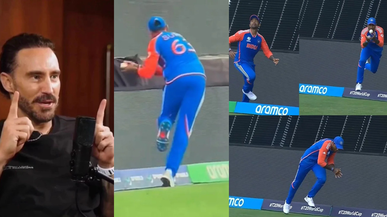 'Rope wasn't where it should've been'- Faf du Plessis on Suryakumar Yadav’s 2024 T20 WC final winning catch near boundary