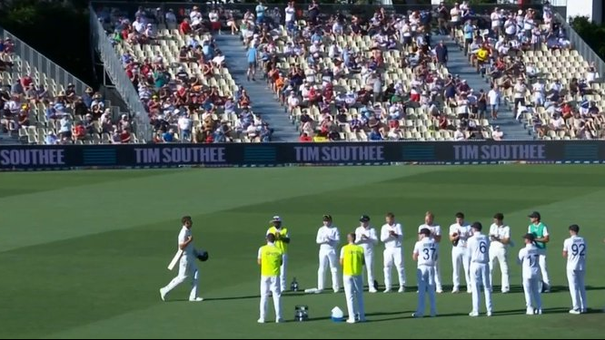 NZ v ENG 2024: WATCH - Tim Southee receives guard of honor from England team in his farewell Test