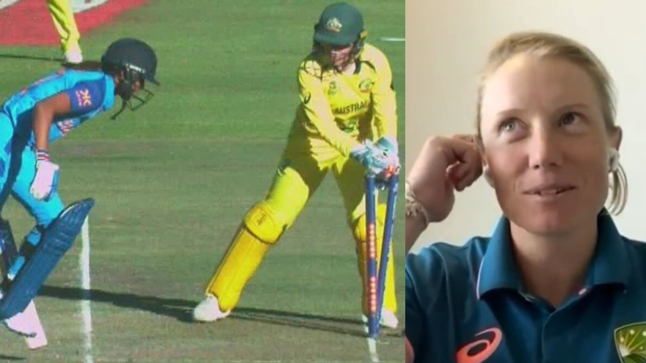 WATCH- “You could say you're unlucky, but it’s about effort”- Alyssa Healy slams Harmanpreet Kaur on her run out in semifinal