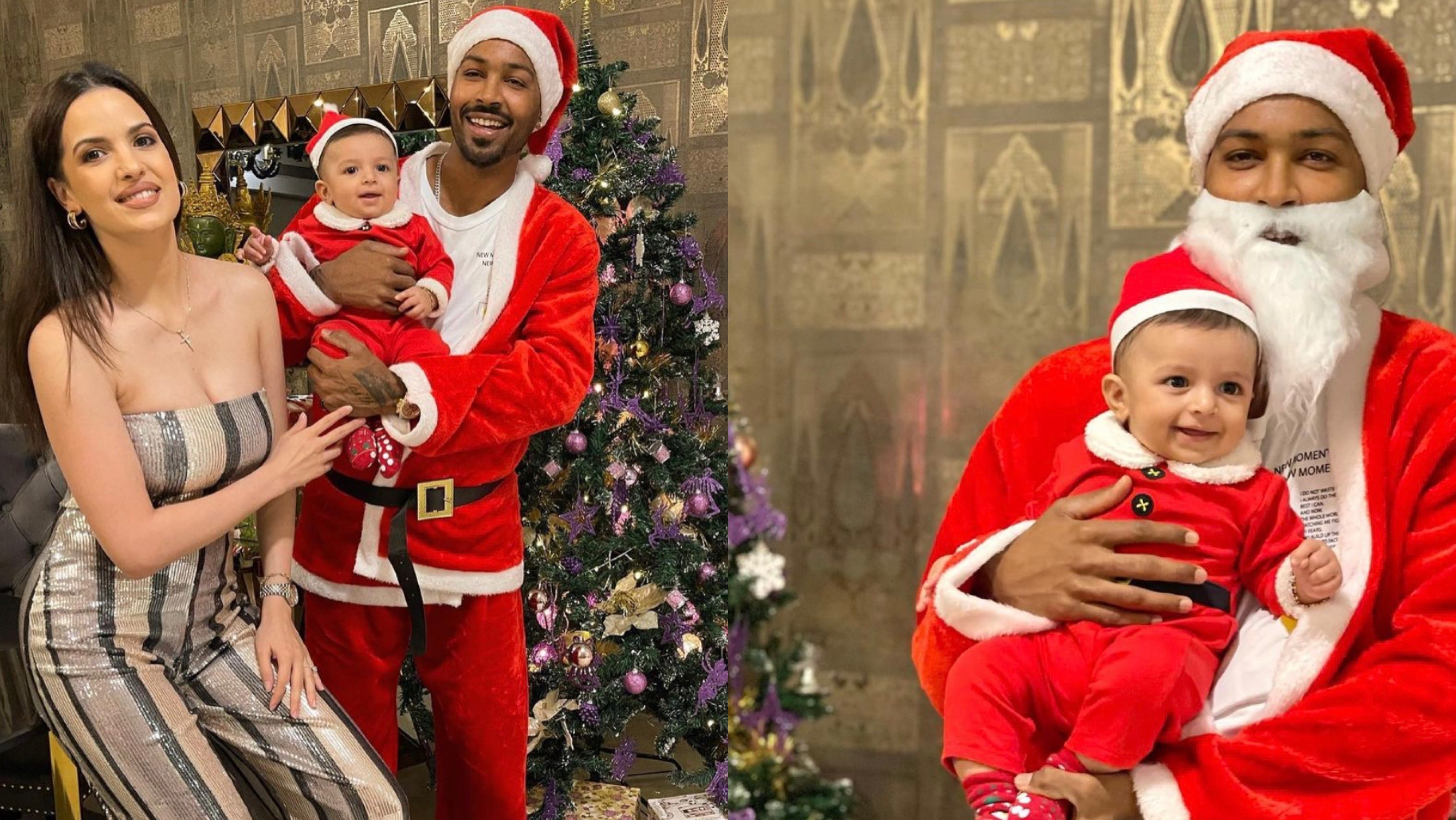 PICS: Hardik Pandya celebrates first Christmas as a father