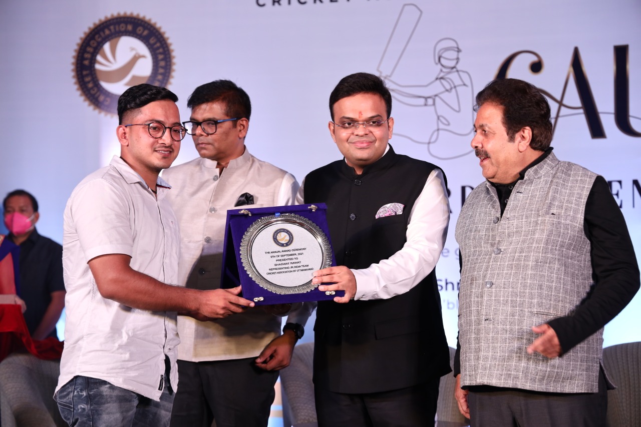 Jay Shah attended the Annual Awards Ceremony of the Cricket Association of Uttarakhand | Twitter
