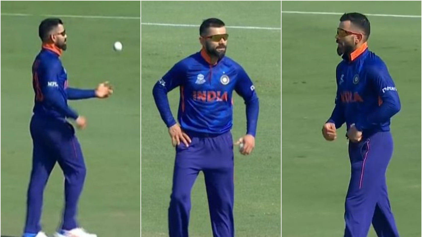 T20 World Cup 2021: Twitterati react to Virat Kohli's bowling in the warm-up match against Australia 