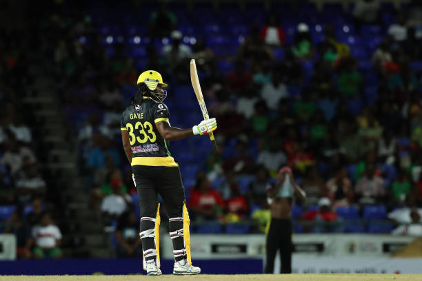 Chris Gayle became the first batsman to score 13,000 runs in T20 cricket. (photo - getty)