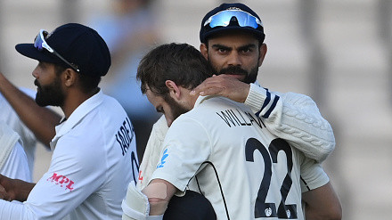 Williamson speaks on hugging Kohli; opines on India's lack of match practice before WTC 2021 Final