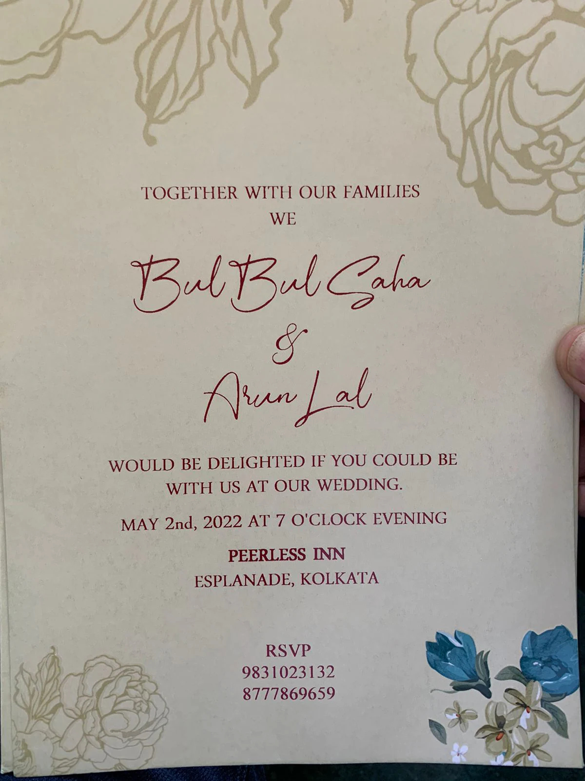 Invitation of Arun Lal's second marriage | Twitter